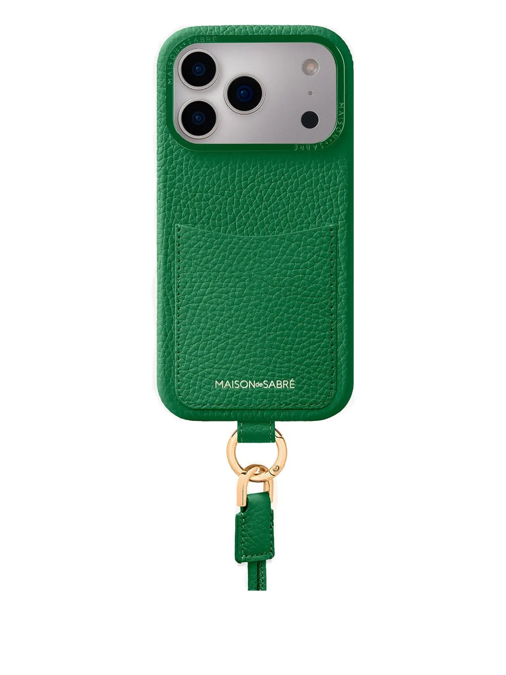 Maison De Sabre The Sling Logo-lettering Iphone 17 Pro Max Case In Green