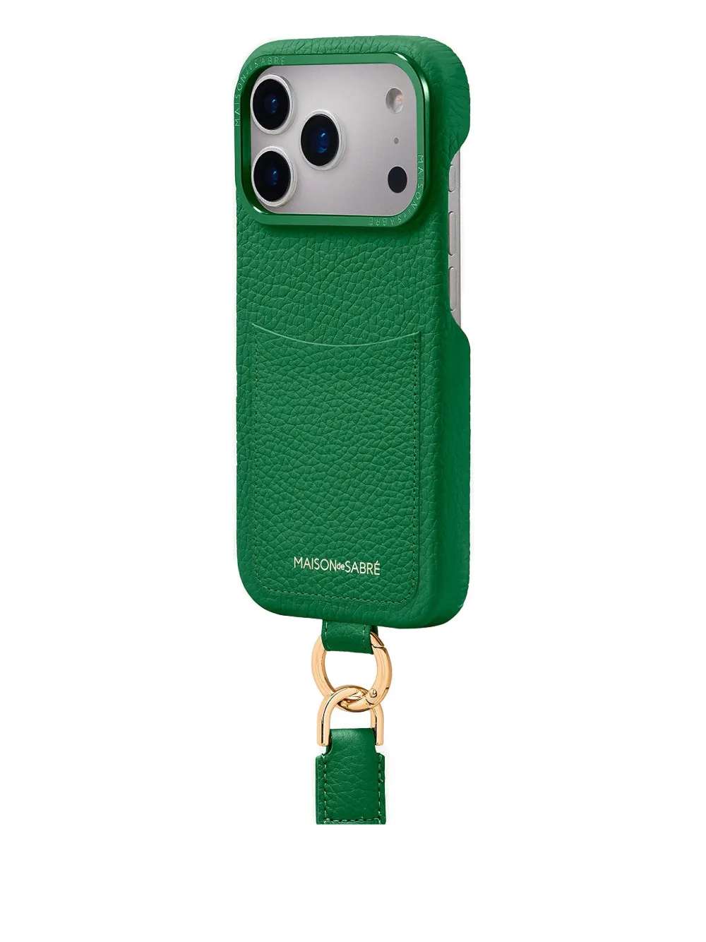 Maison De Sabre The Sling Logo-lettering Iphone 17 Pro Max Case In Green
