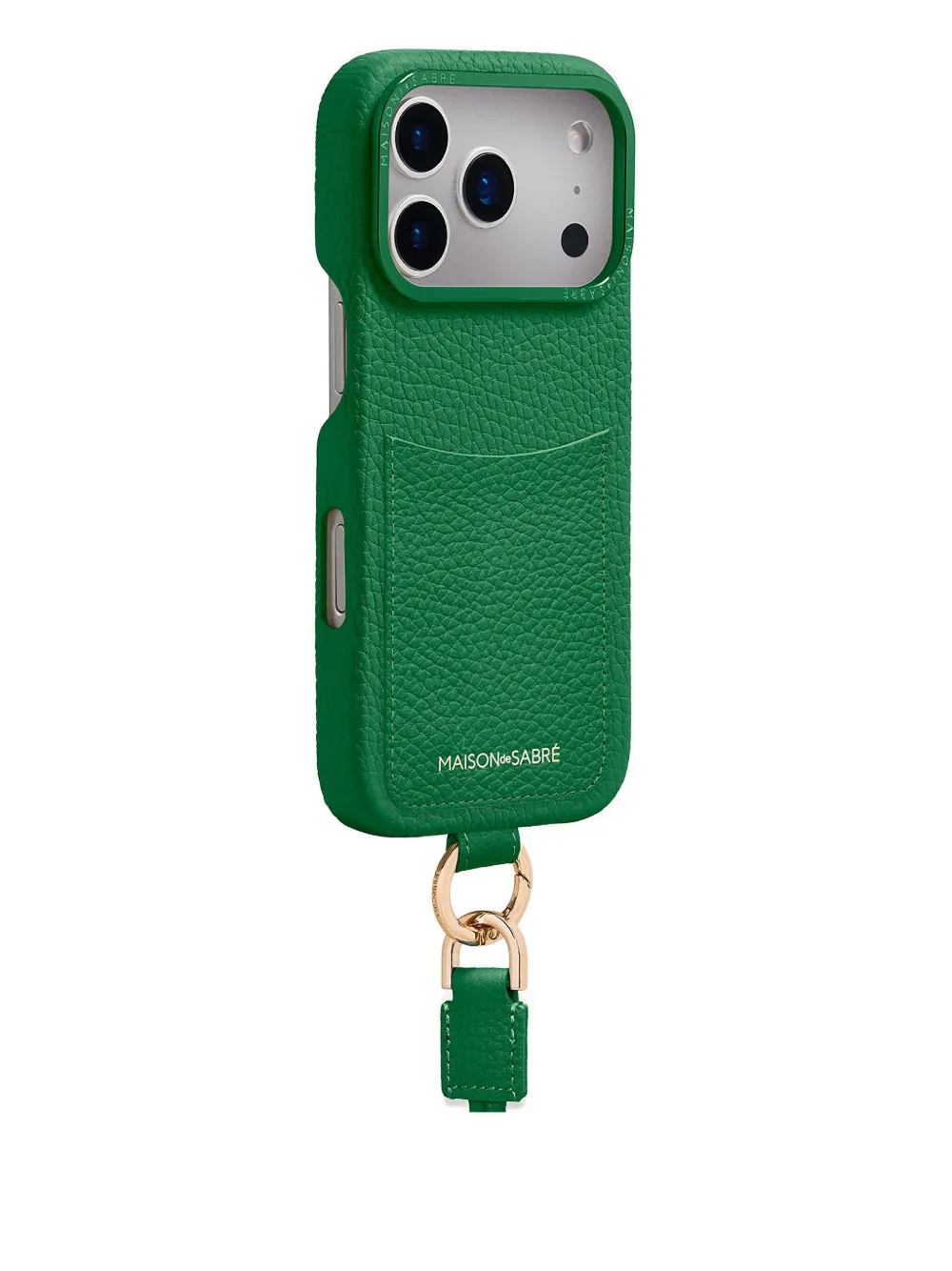 Maison De Sabre The Sling Logo-lettering Iphone 17 Pro Max Case In Green