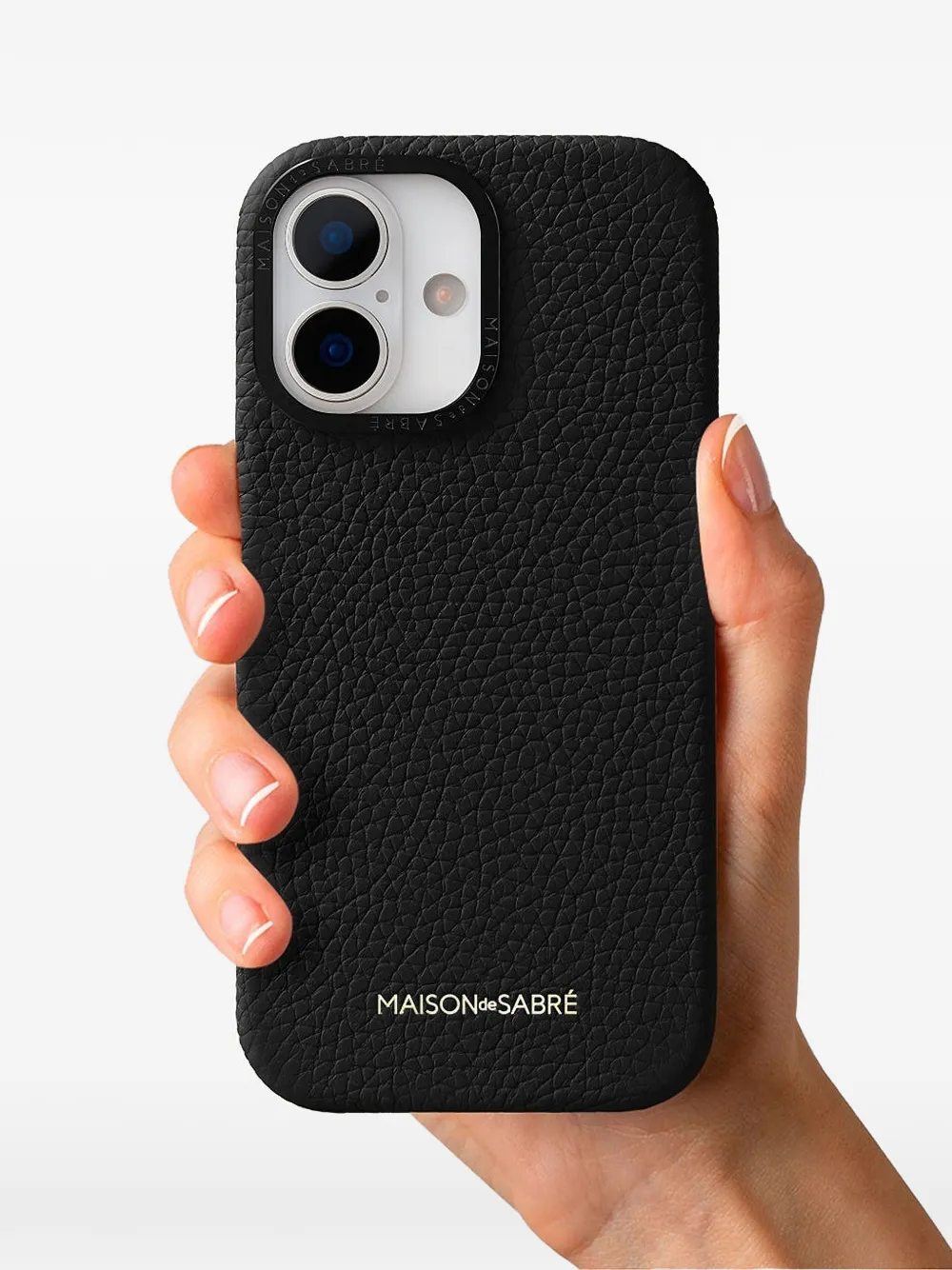 Maison De Sabre Logo-lettering Iphone 17 Case In Black