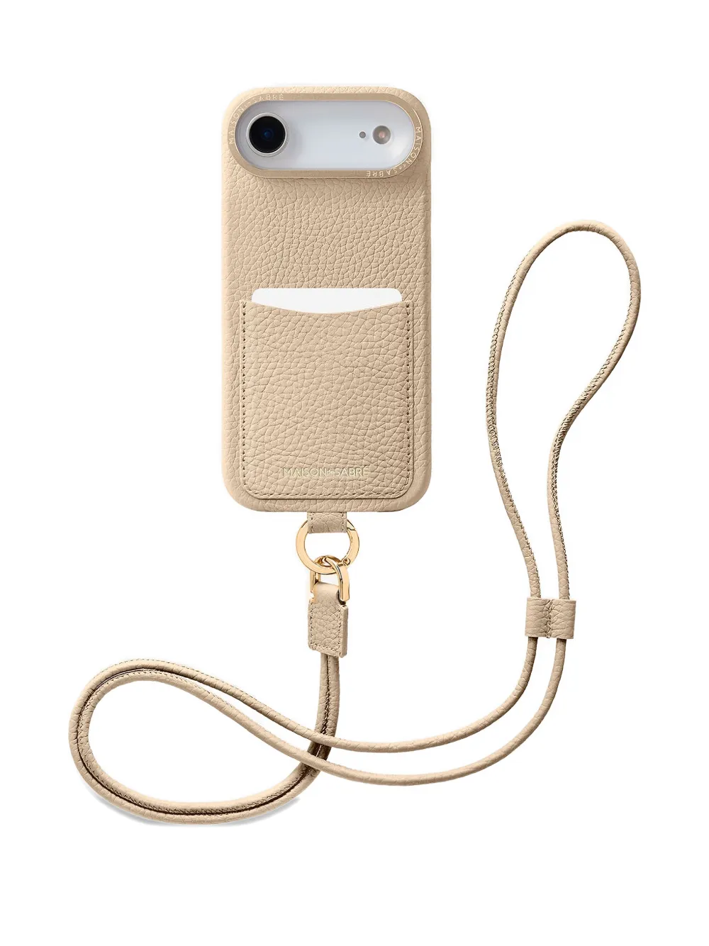 Maison De Sabre The Sling Card-slot Iphone 17 Air Case In Neutral