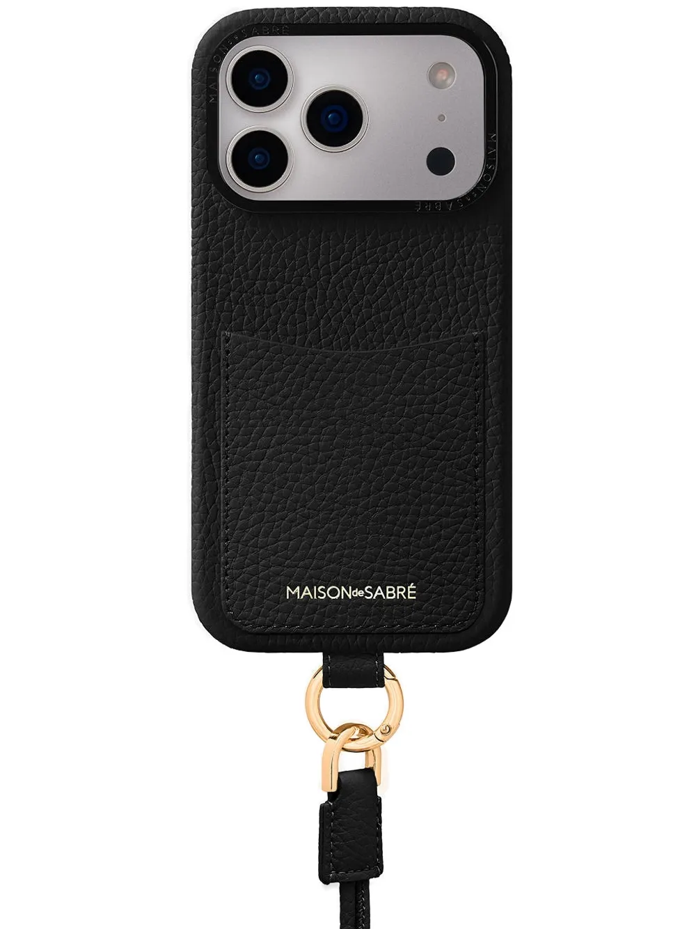 Maison De Sabre Logo-detailed Iphone 17 Pro Max Phone Case In Black