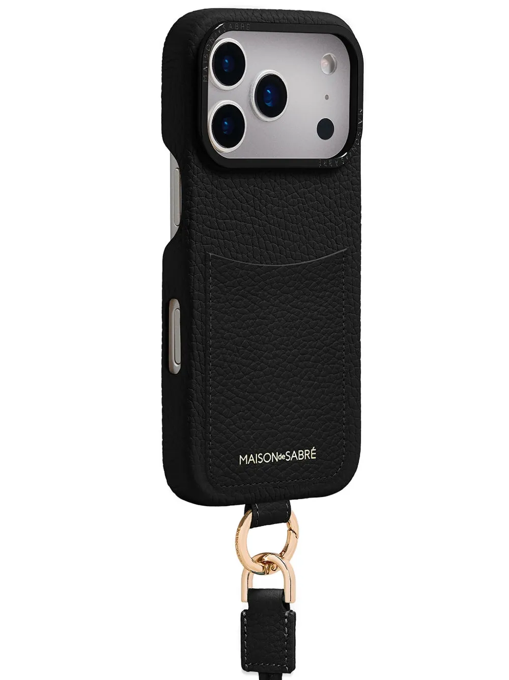 Maison De Sabre Logo-detailed Iphone 17 Pro Max Phone Case In Black