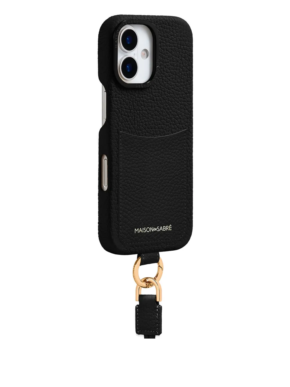 Maison De Sabre The Sling Card-slot Iphone 17 Case In Black