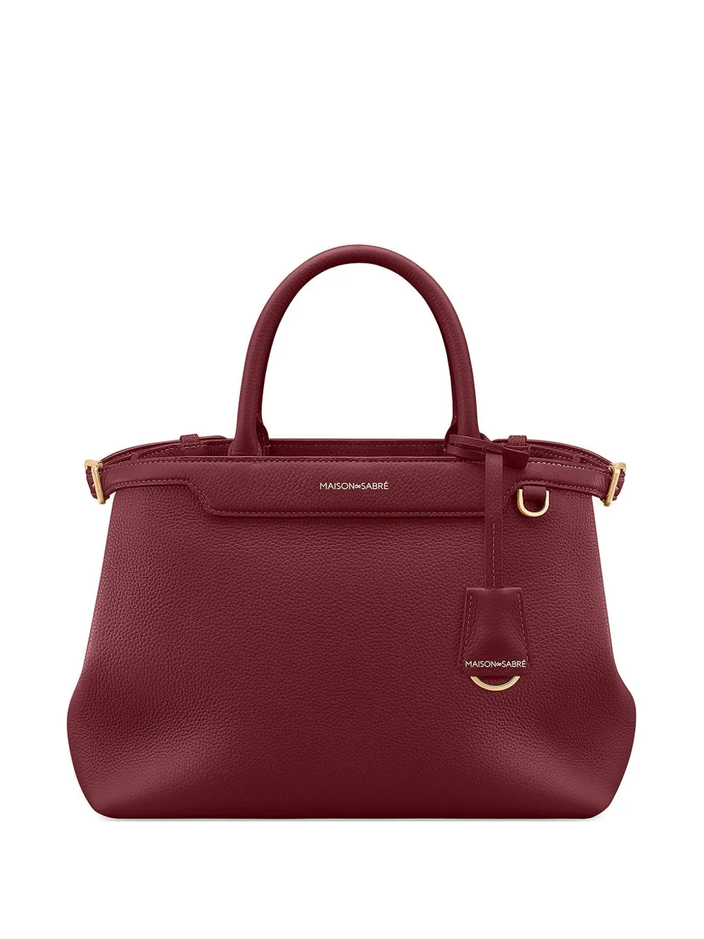 Maison De Sabre Medium Palais Belting Tote Bag In Burgundy