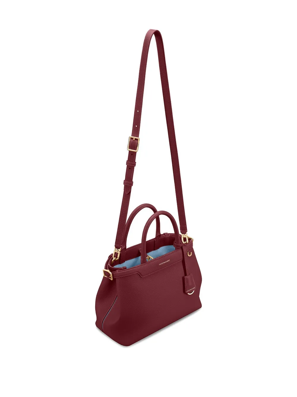 Maison De Sabre Medium Palais Belting Tote Bag In Burgundy