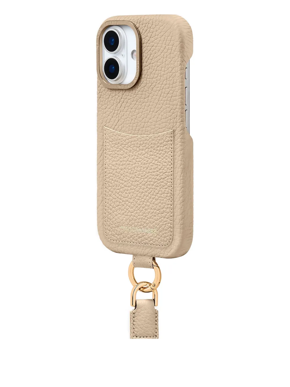 Maison De Sabre The Sling Card-slot Iphone 17 Case In Neutral