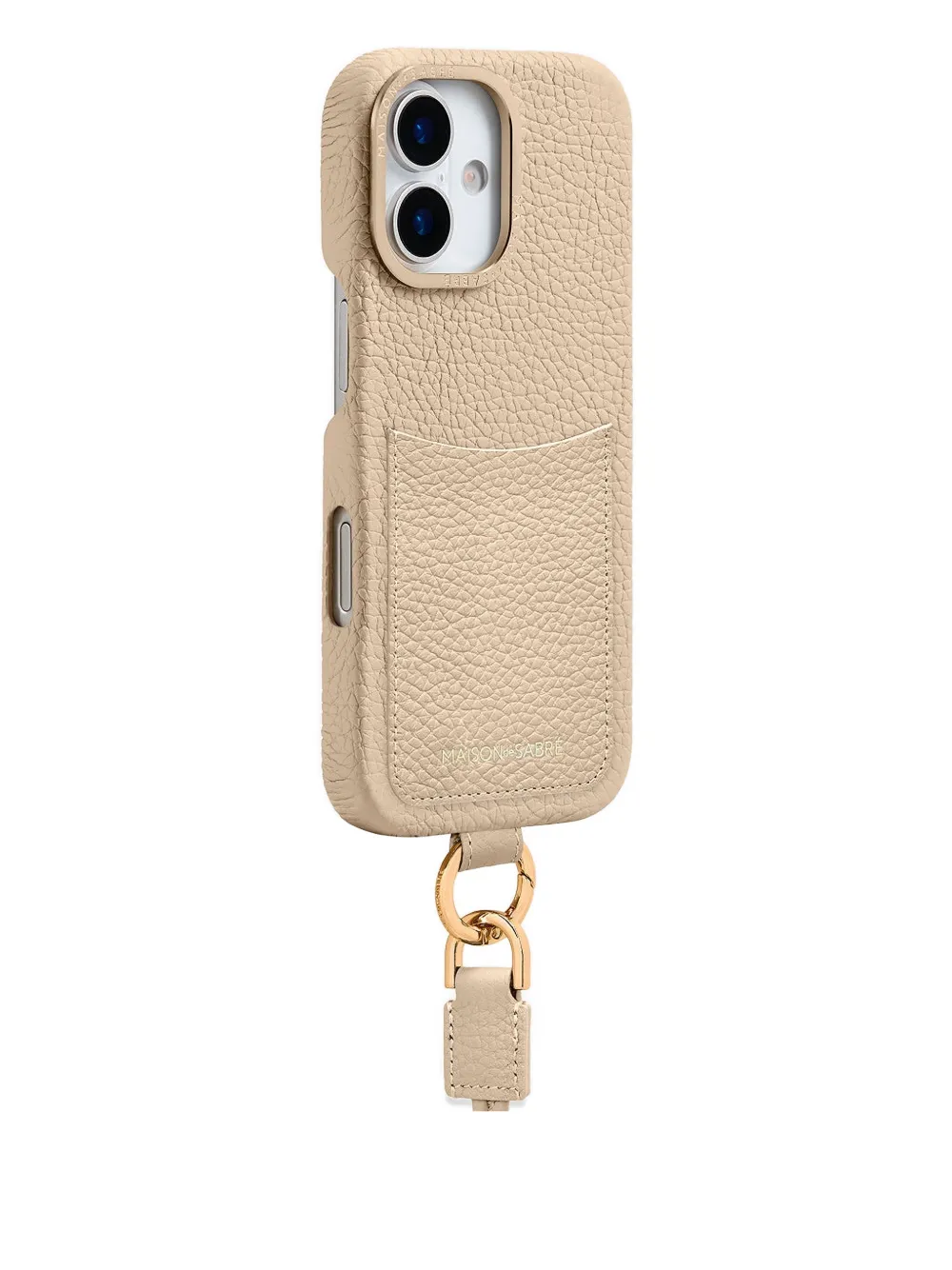 Maison De Sabre The Sling Card-slot Iphone 17 Case In Neutral