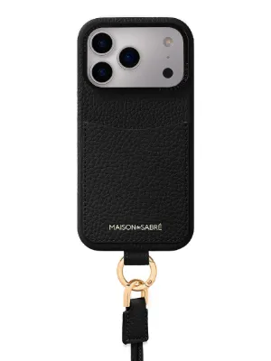 MAISON De SABRÉ レザー iPhone 17 Pro Max ケース | ブラック