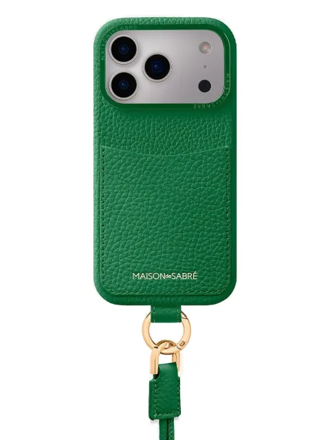MAISON de SABRÉ The Sling card-slot lanyard iPhone 17 pro case