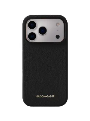 MAISON De SABRÉ Leather iPhone 17 Pro Case | Black | FARFETCH