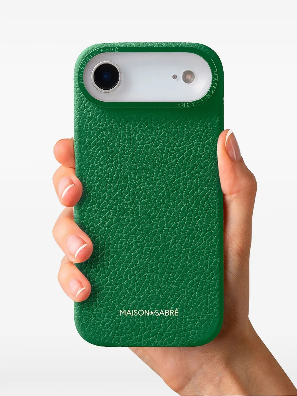 Maison De Sabre Logo-lettering Iphone 17 Air Case In Green