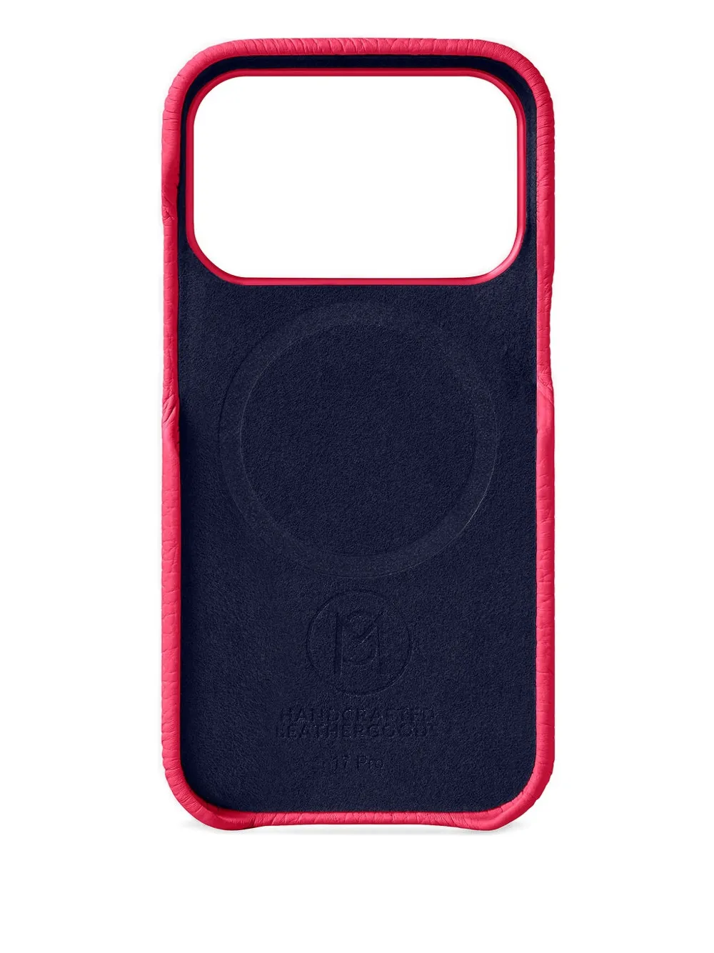 Maison De Sabre Logo-lettering Leather Iphone 17 Pro Case In Pink
