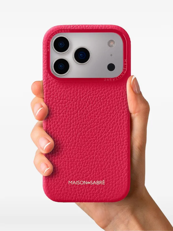 iPhone17 pro ケース　maison de sabre MAISON De SABRÉ Leather iPhone 17 Pro Case | Pink | FARFETCH CA