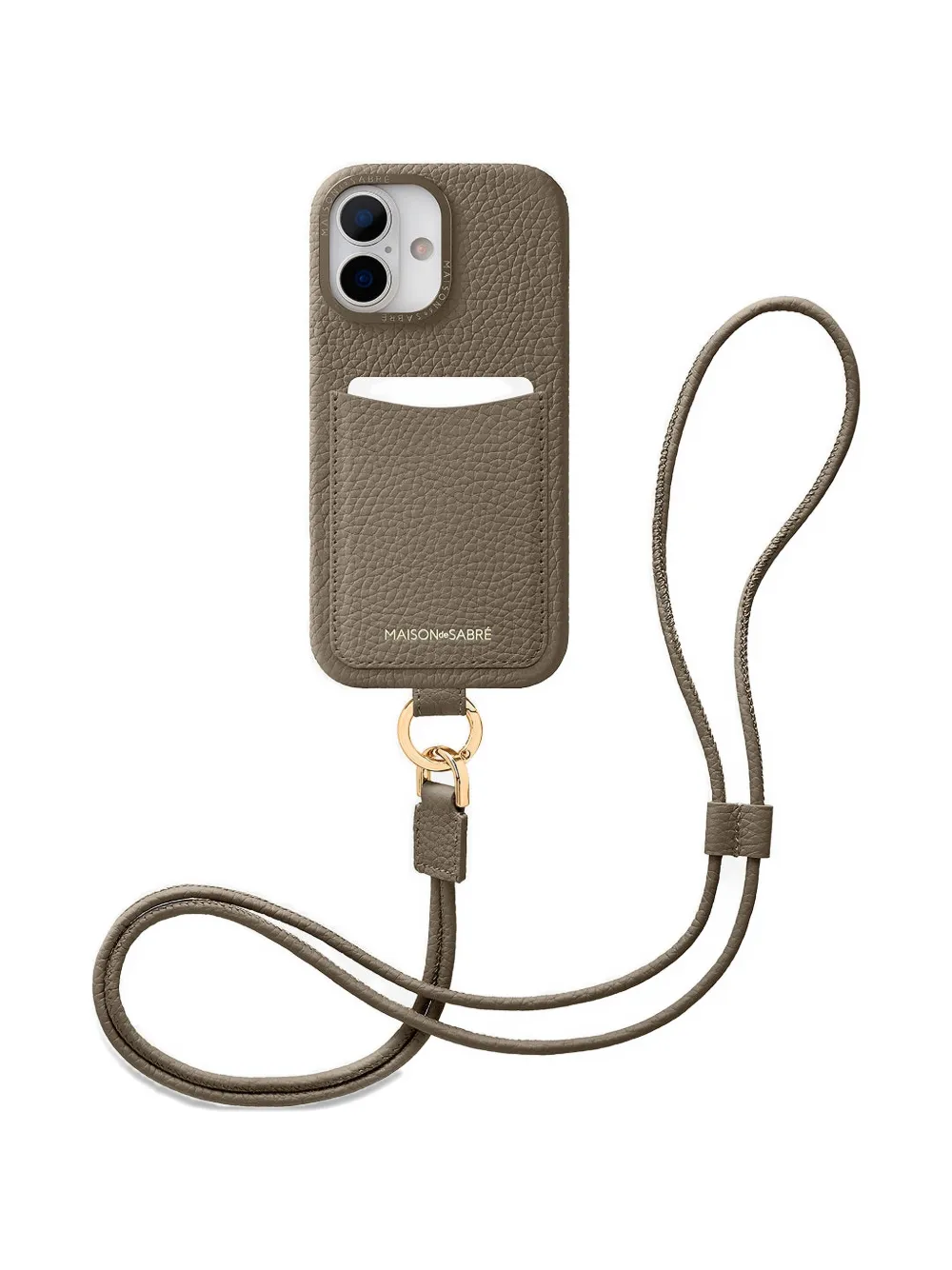 Maison De Sabre The Sling Card-slot Lanyard Iphone 17 Case In Transparent