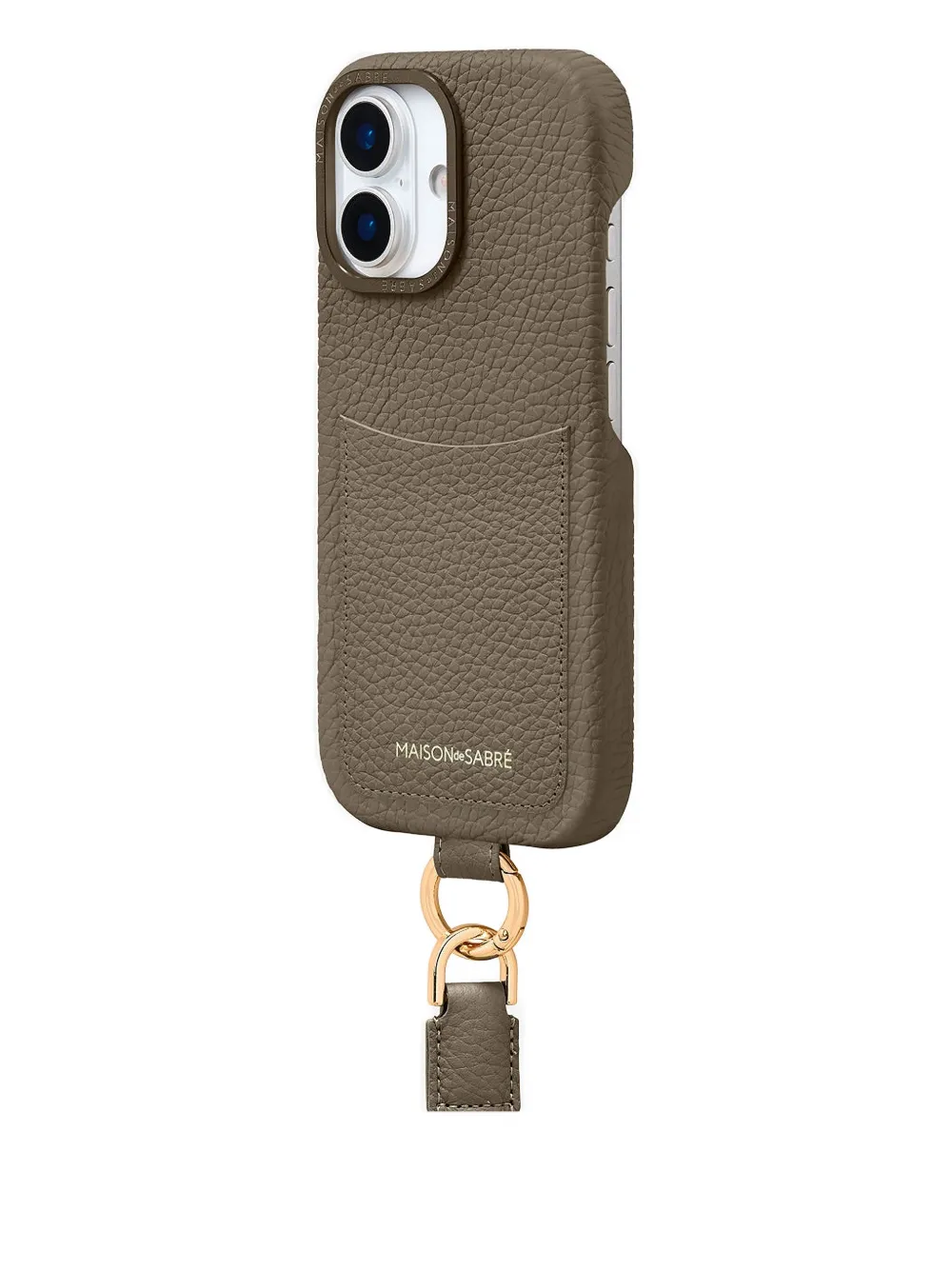 Maison De Sabre The Sling Card-slot Lanyard Iphone 17 Case In Transparent