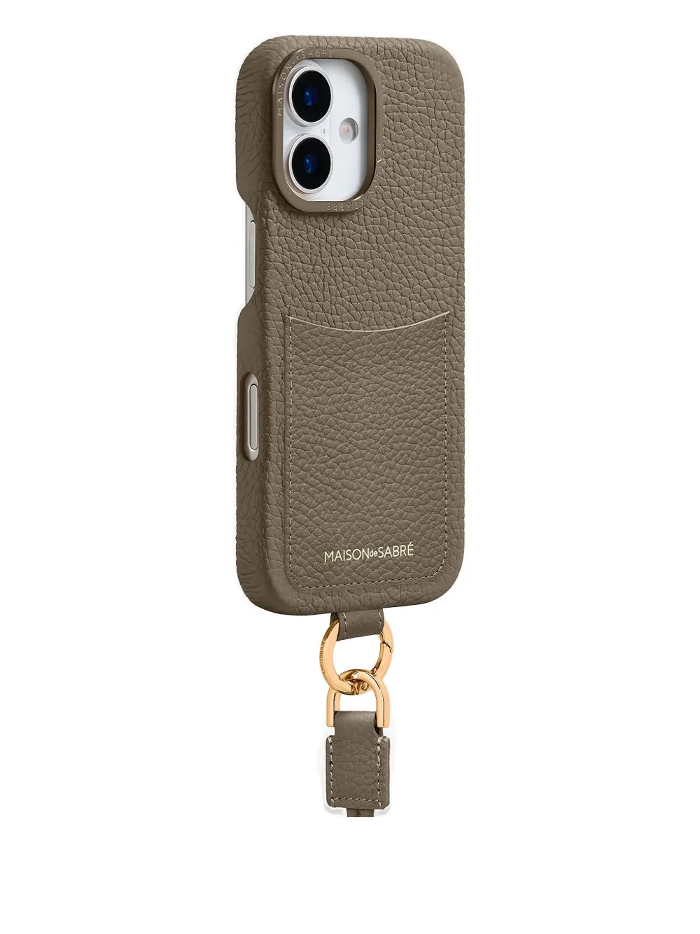 Maison De Sabre The Sling Card-slot Lanyard Iphone 17 Case In Transparent