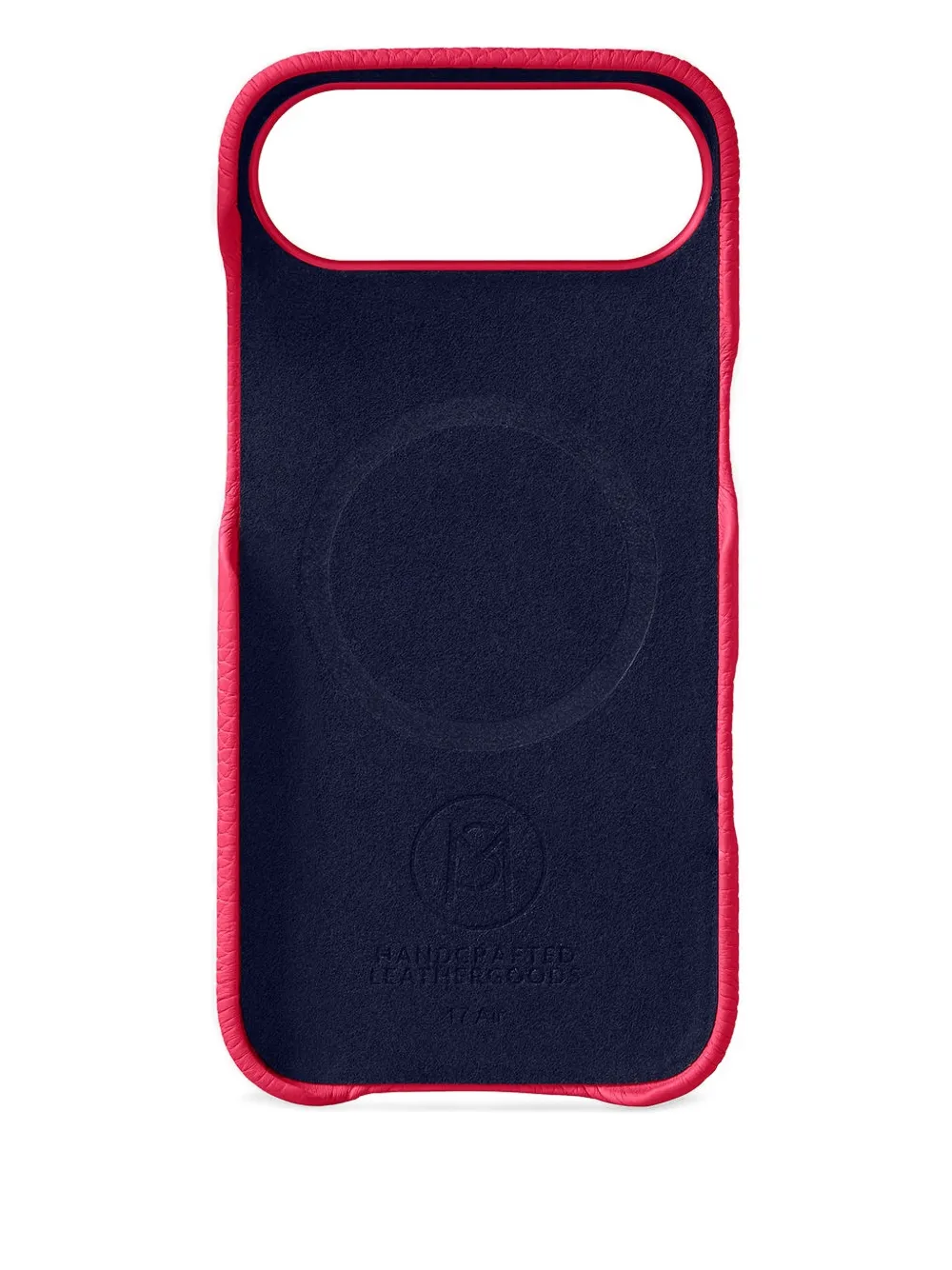 Maison De Sabre Logo-lettering Leather Iphone 17 Air Case In Red