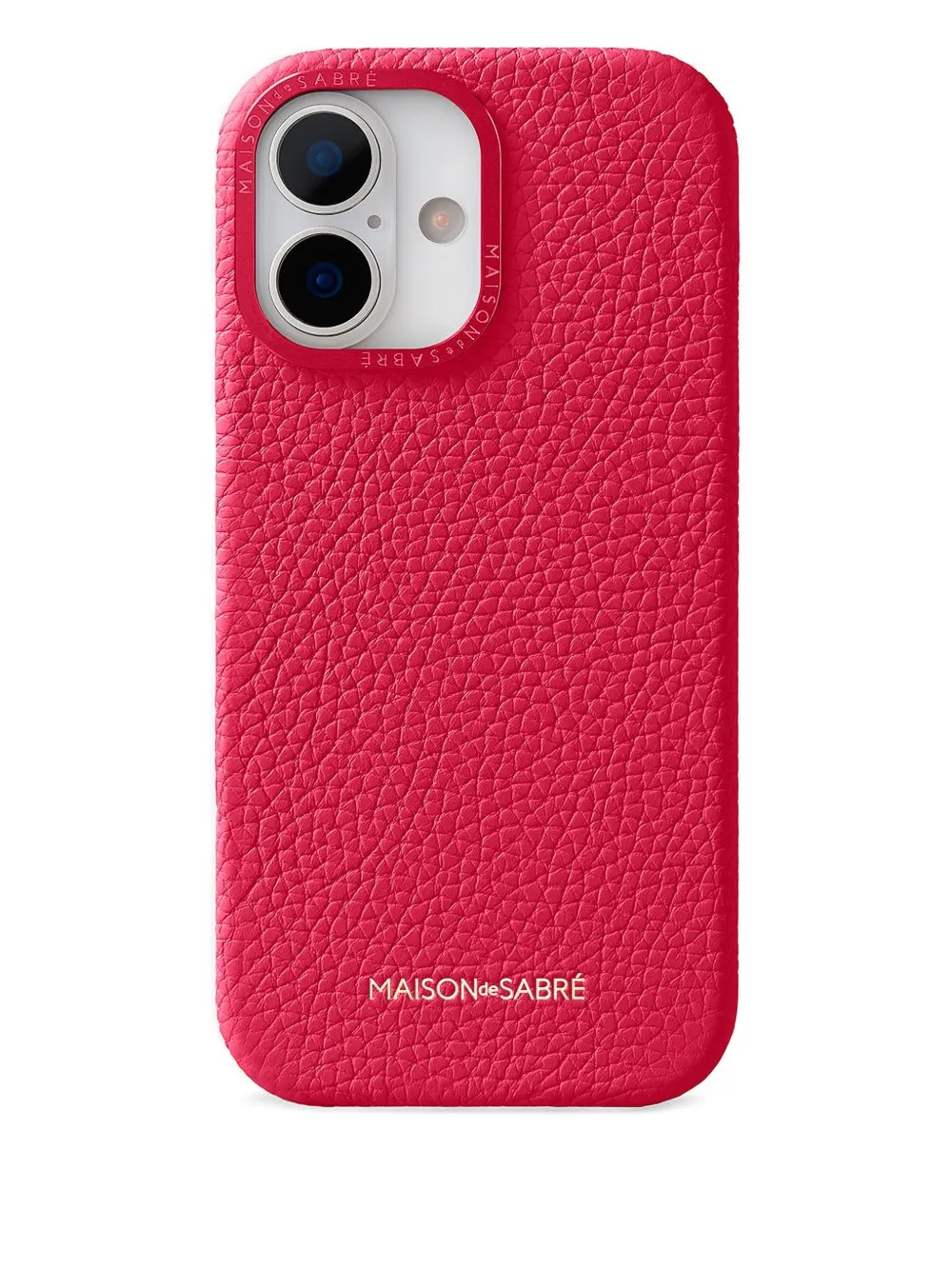 Maison De Sabre Camera-guard Leather Iphone 17 Case In Pink