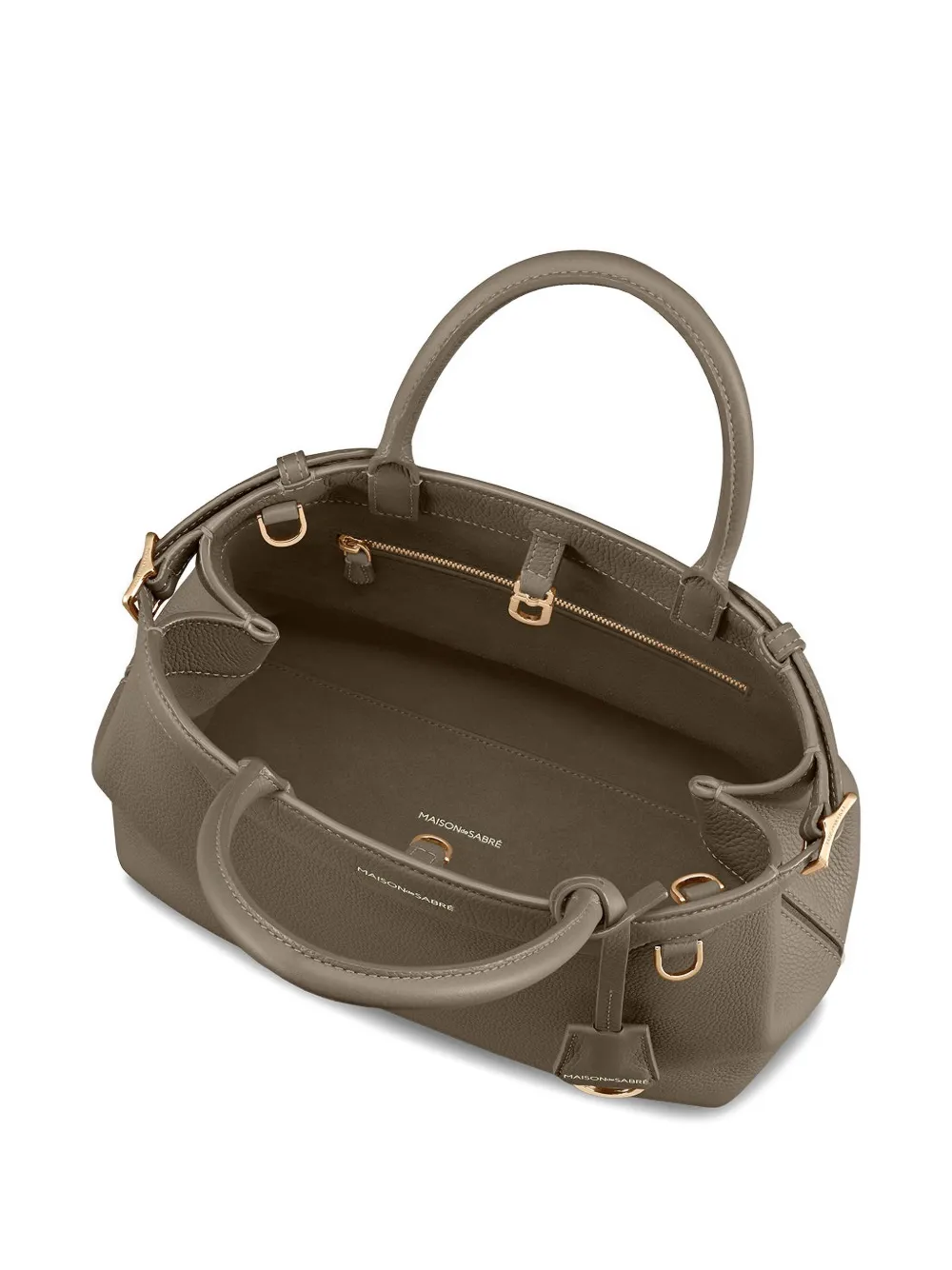  Maison De Sabré Medium Palais Leather Tote Bag - Grey 