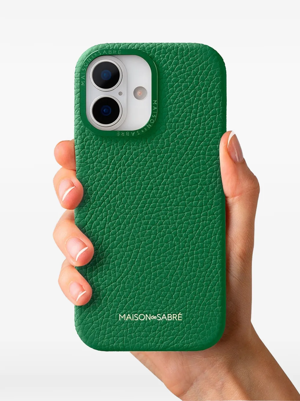 Maison De Sabre Logo-detail Iphone 17 Case In Green