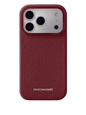 MAISON De SABRÉ iPhone 15 Pro Max レザーケース | ピンク | FARFETCH JP