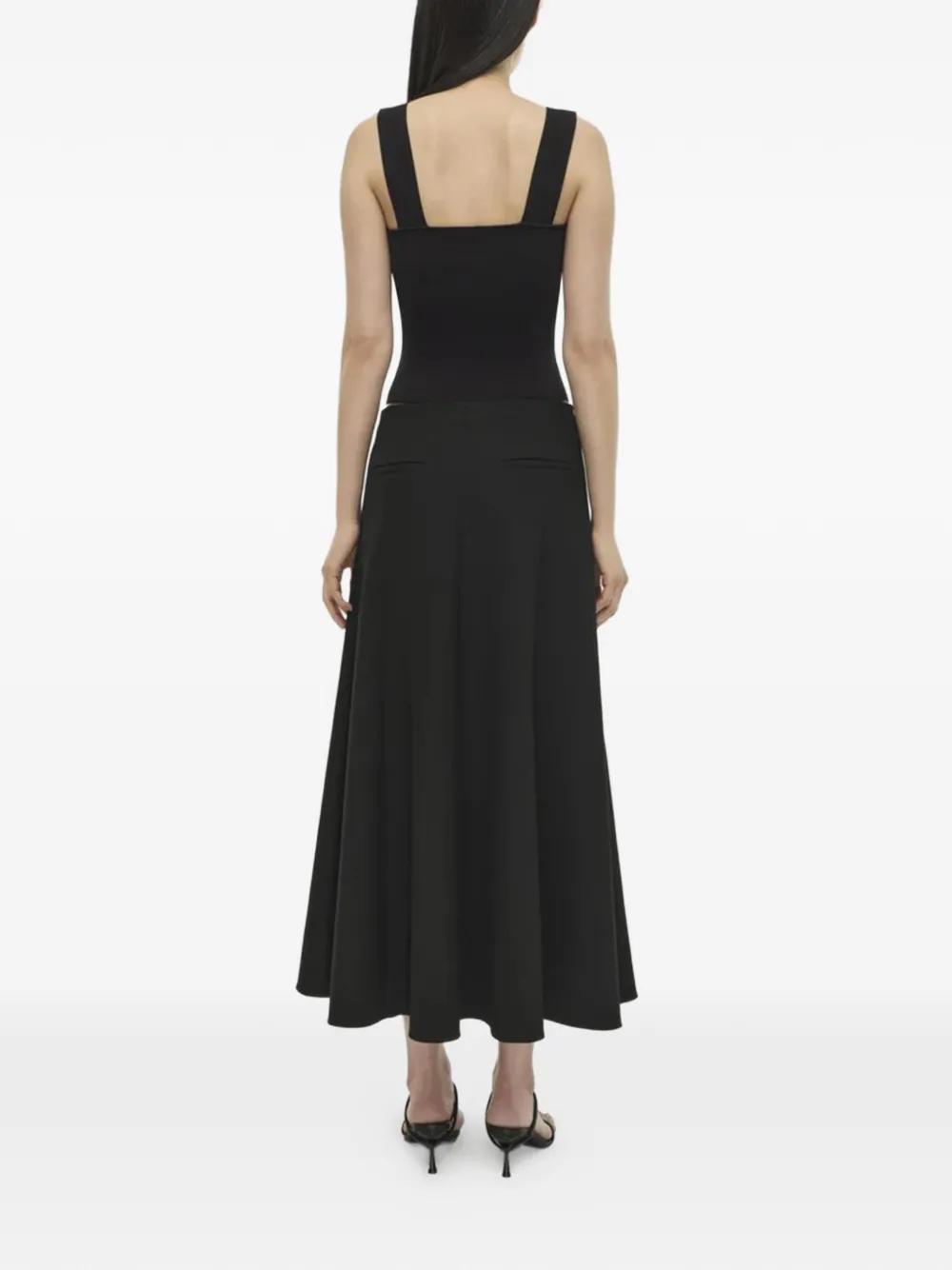 Simkhai Madine Square-neck Tank Top In Black