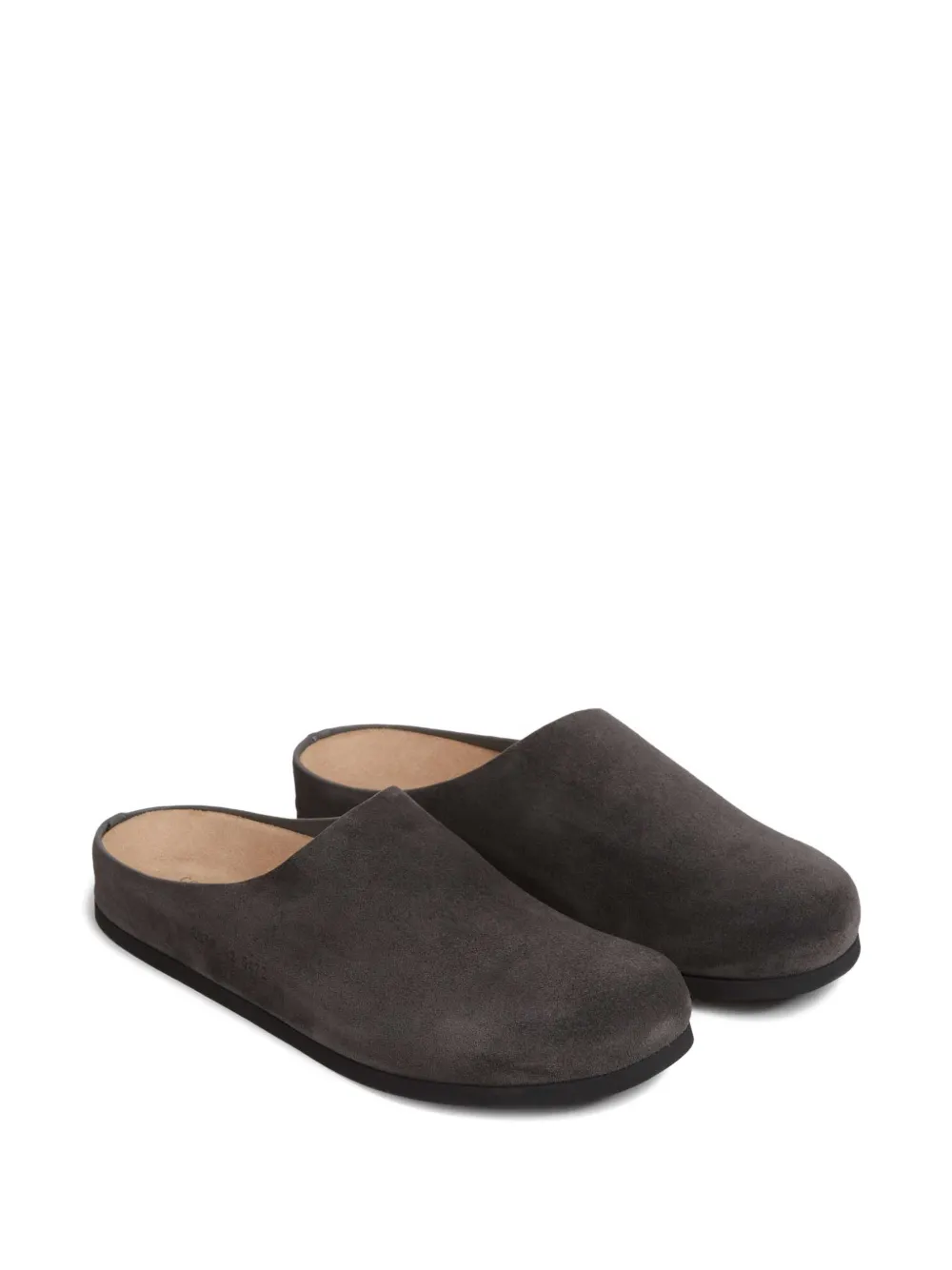 Common Projects suede flat mules - Grijs
