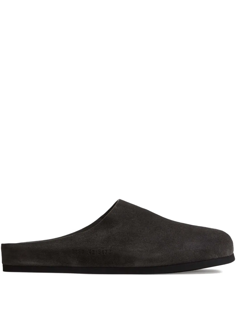 Common Projects mules en daim | gris | Image 1