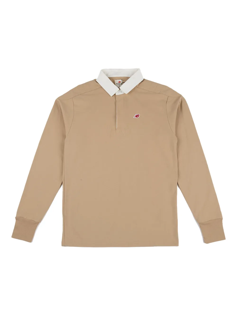 New Balance Polo con polsini a coste - Marrone