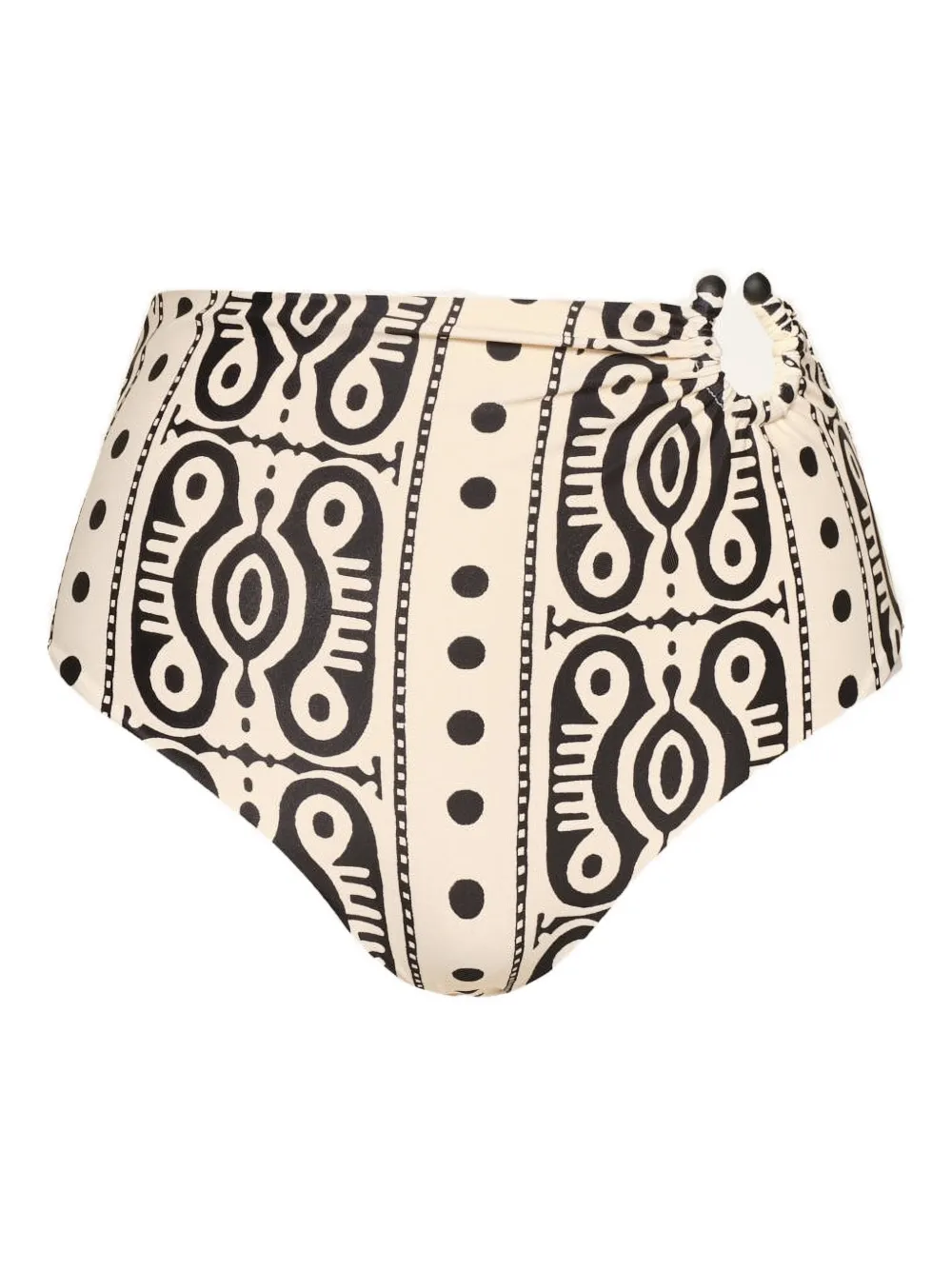 Johanna Ortiz Taita printed bikini bottom - Toni neutri