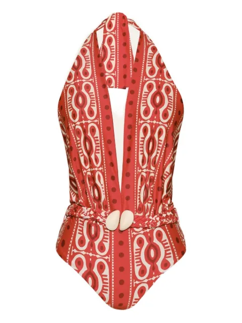Johanna Ortiz Seashell Hunting printed swimsuit
