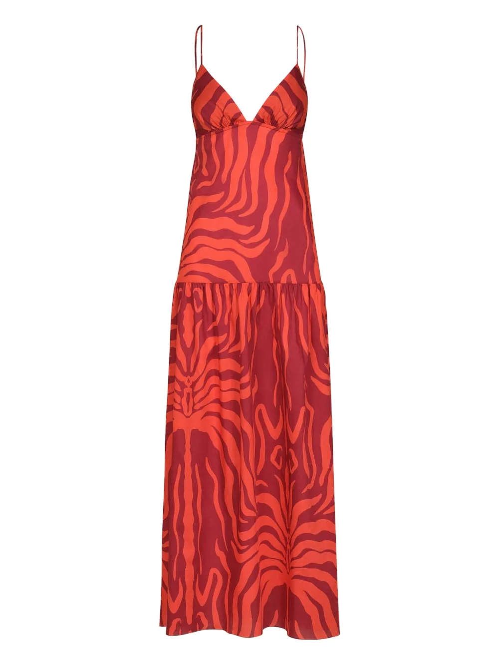 Johanna Ortiz Zea Palm zebra-print dress | Red | Image 1