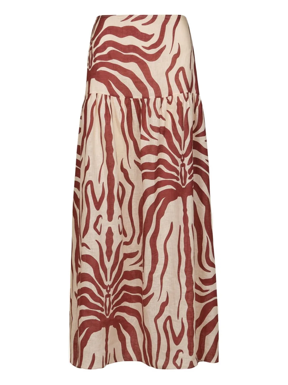 Johanna Ortiz Bohemia tiered skirt - Beige