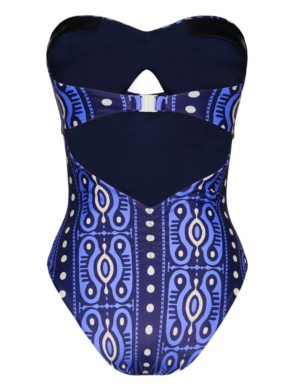 Johanna Ortiz Tribal Lastly printed swimsuit Blauw