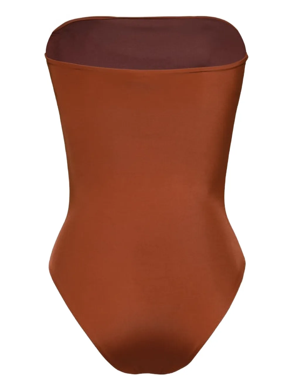 Johanna Ortiz The Classic Braided-belt Swimsuit In Brown