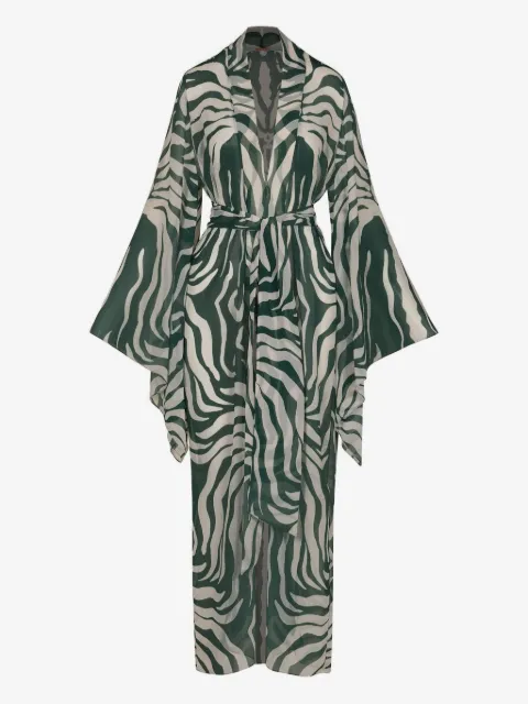 Johanna Ortiz Amazon zebra-print kimono