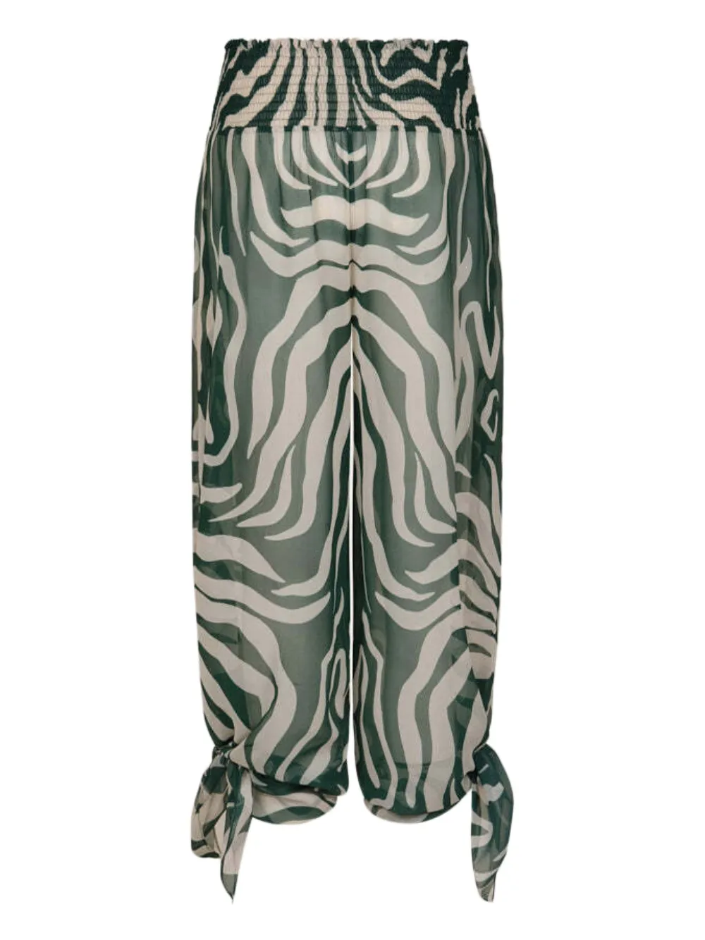 Johanna Ortiz In Eternity zebra-stripe trousers - Verde