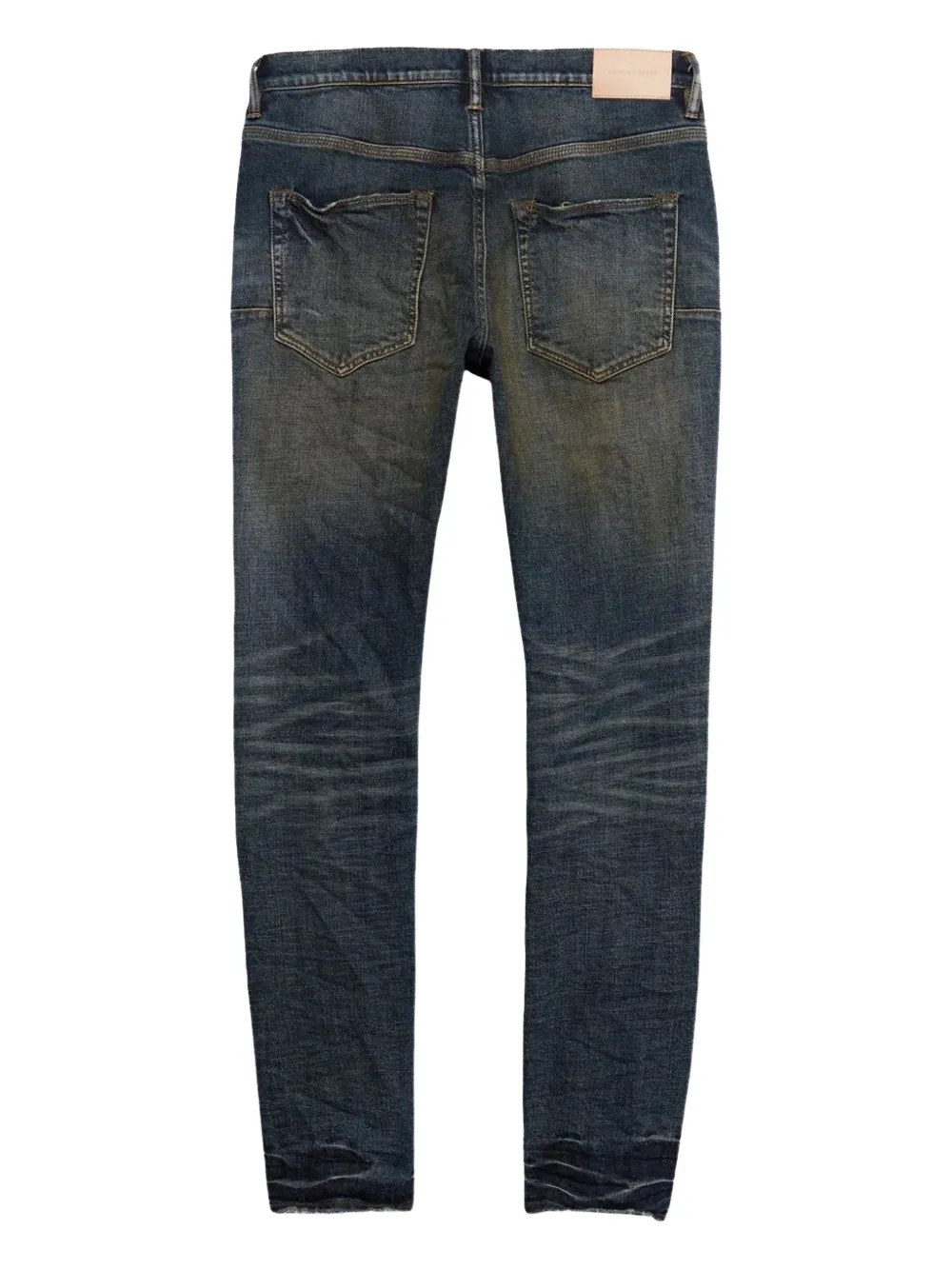 Purple Brand Gerafelde jeans - Blauw