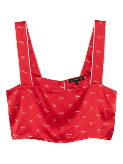 Kiki de Montparnasse kiss-printed pyjama top