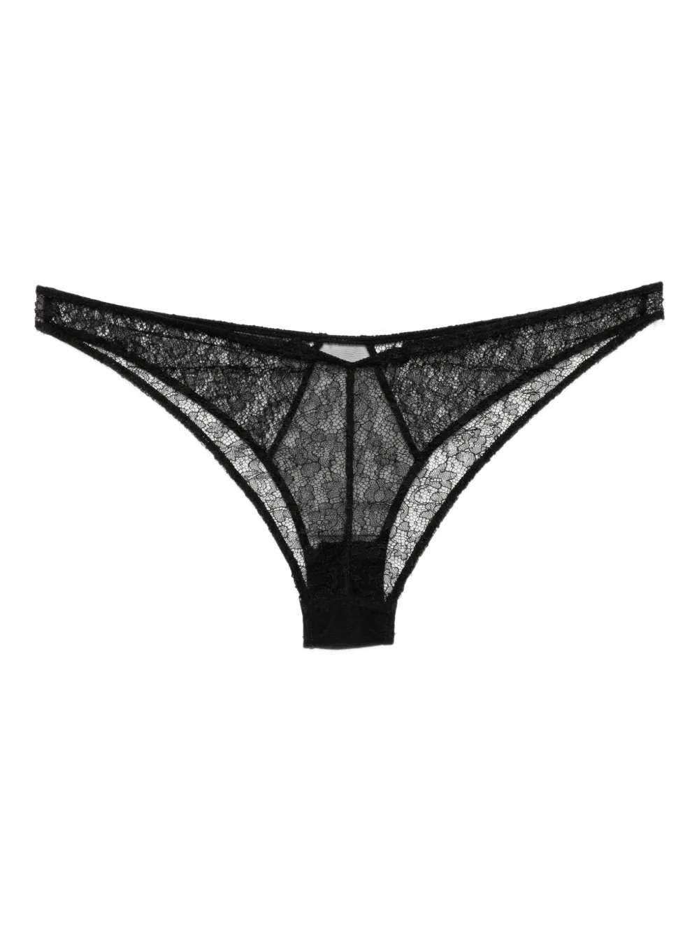 Kiki de Montparnasse Petite Fleur slip - Zwart