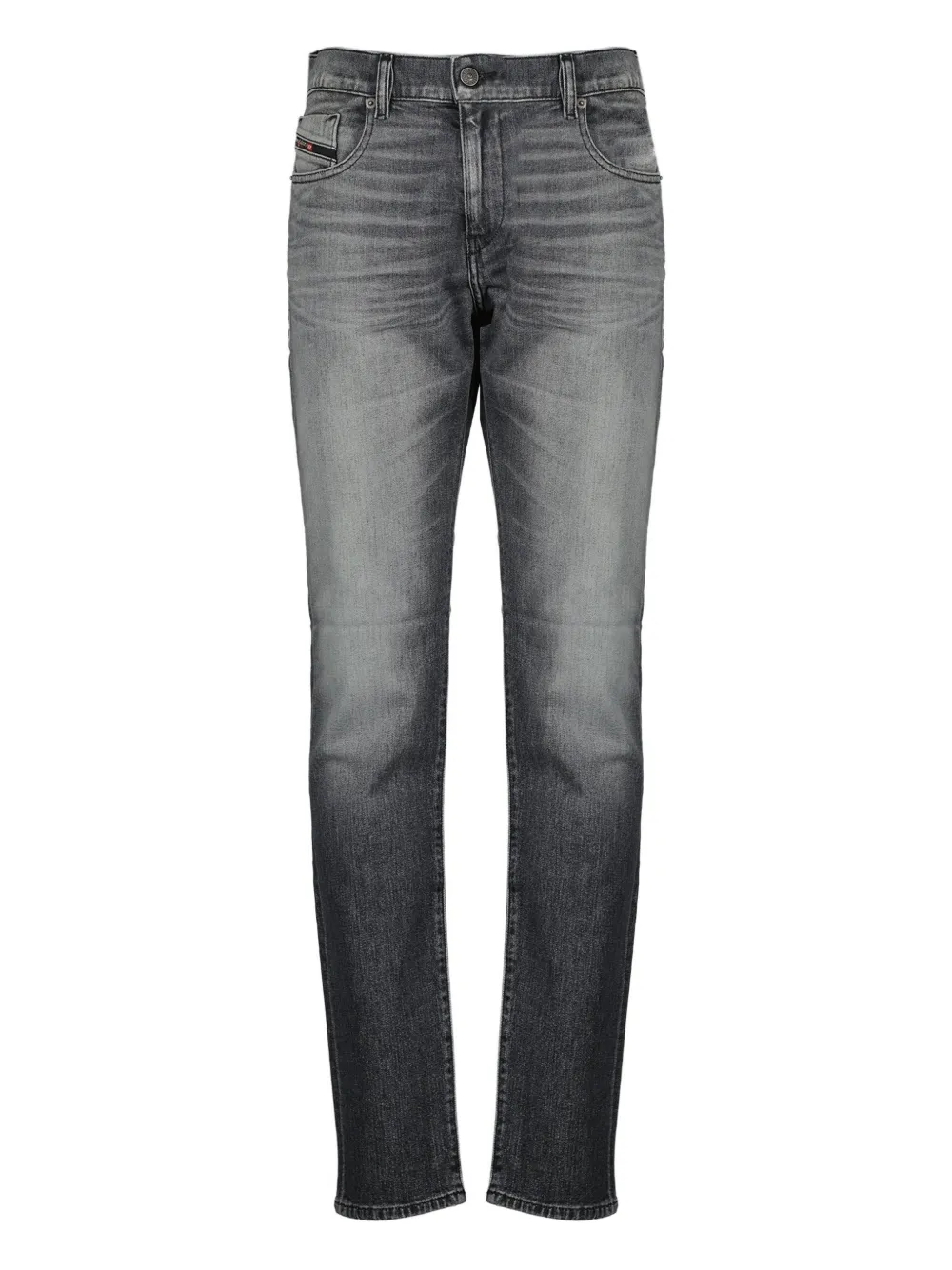 Diesel  D-Strukt logo-patch five-pocket jeans | Grey | Image 1