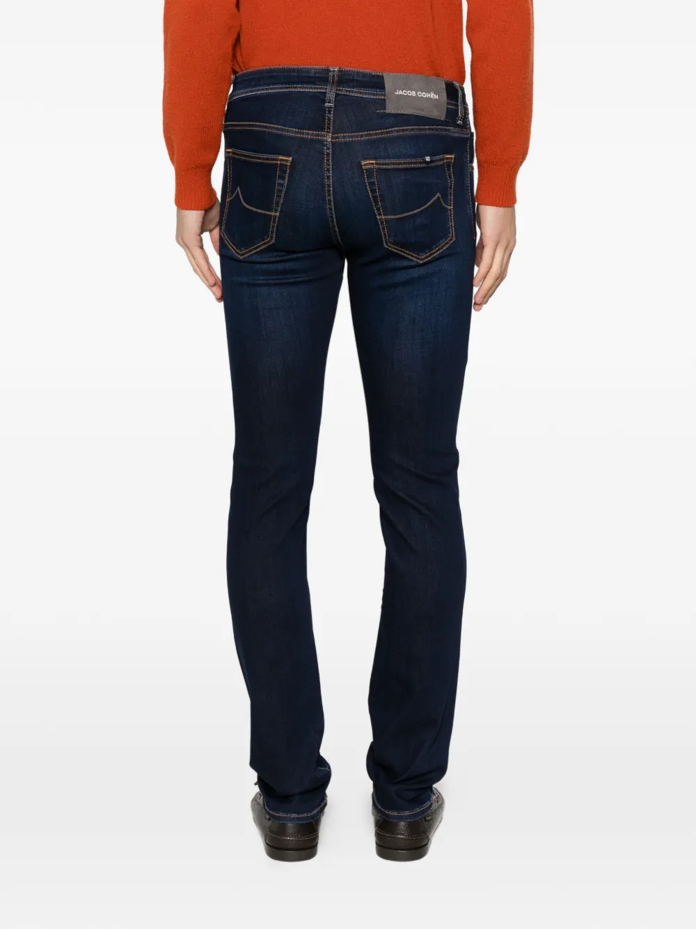 Jacob Cohen Nick Contrast-stitching Jeans In Blue