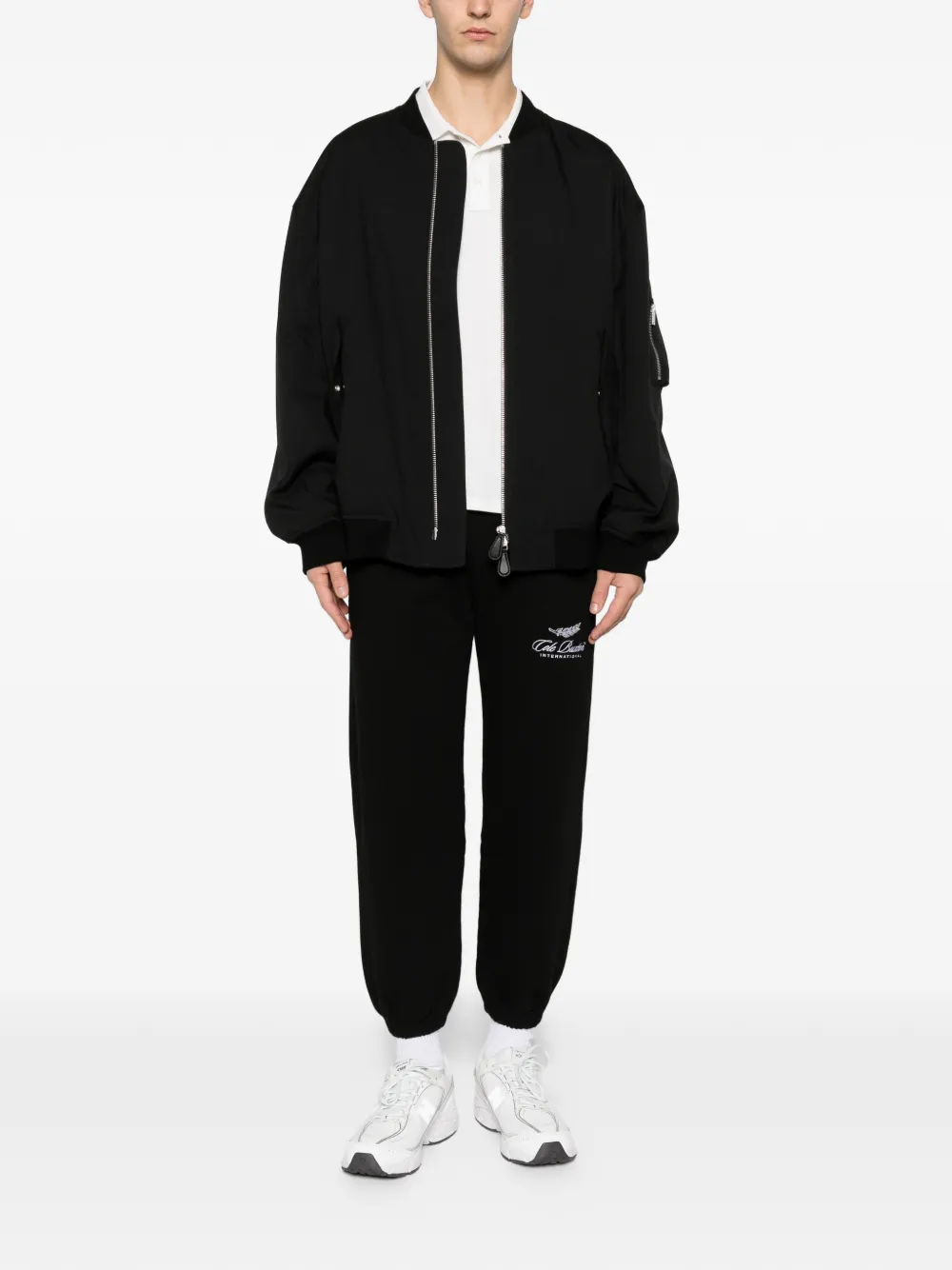 COLE BUXTON logo track pants - Zwart