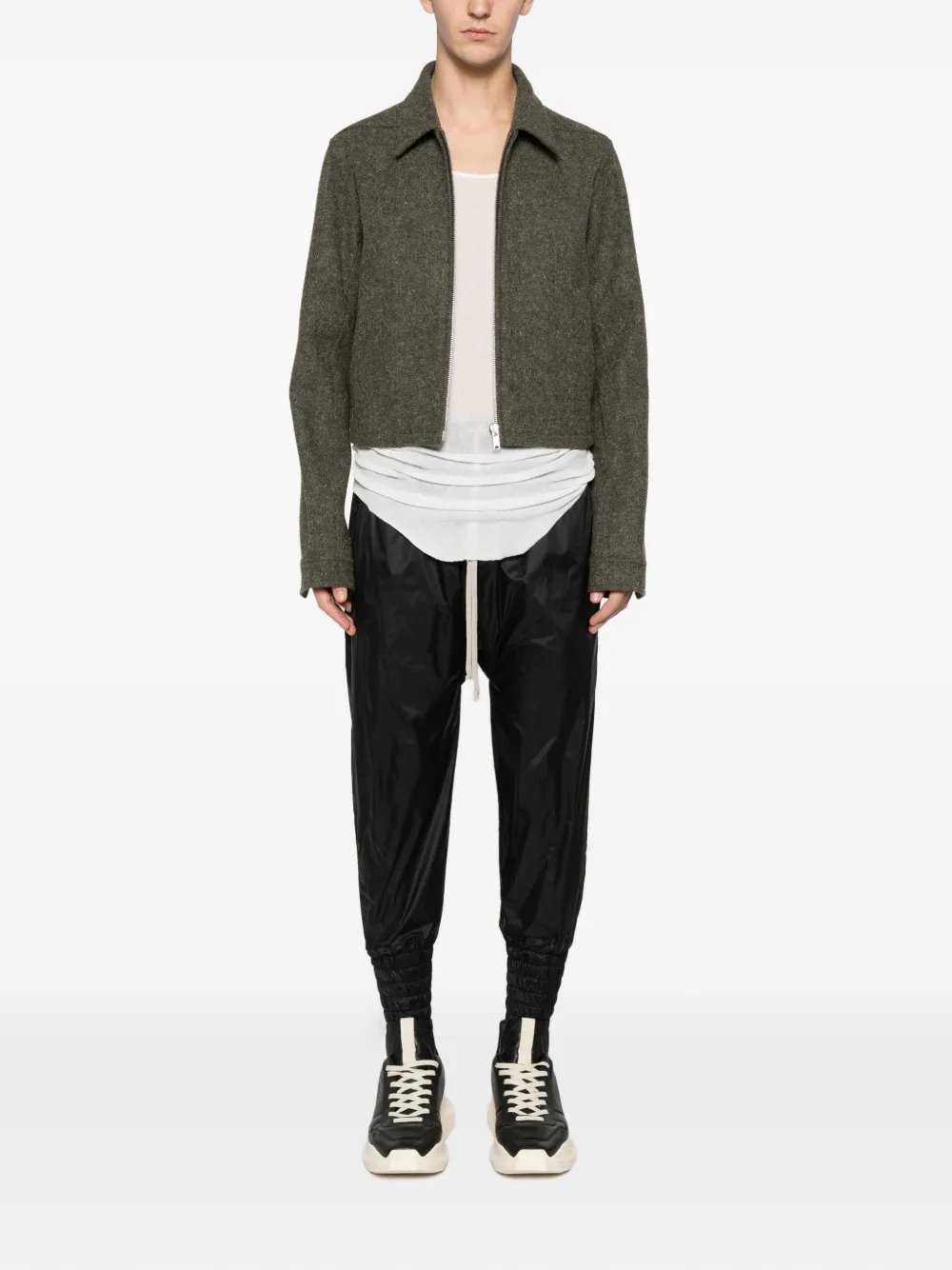 Rick Owens elastic-waistband trousers - Zwart