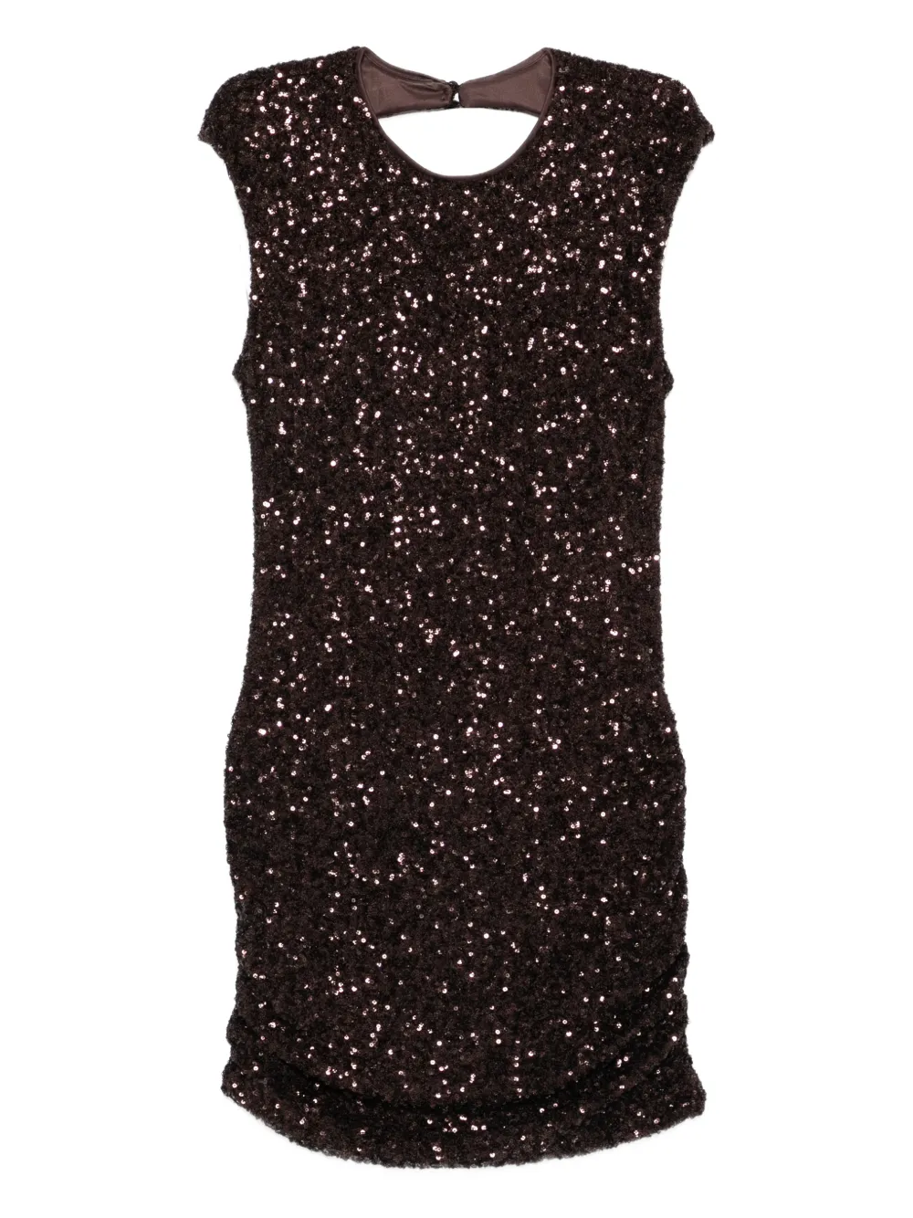 Aniye By Sequinned Cut-out Mini Dress In Brown