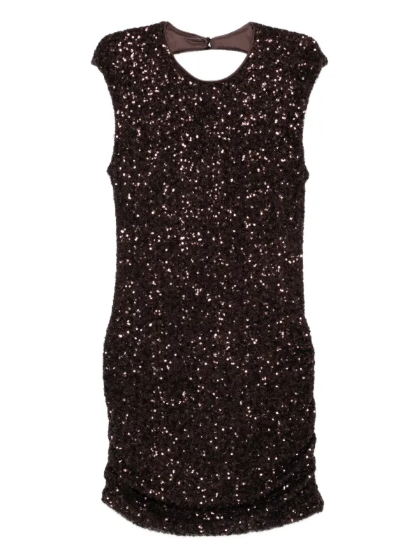 Aniye By Sequinned cut-out Mini Dress | Brown | FARFETCH