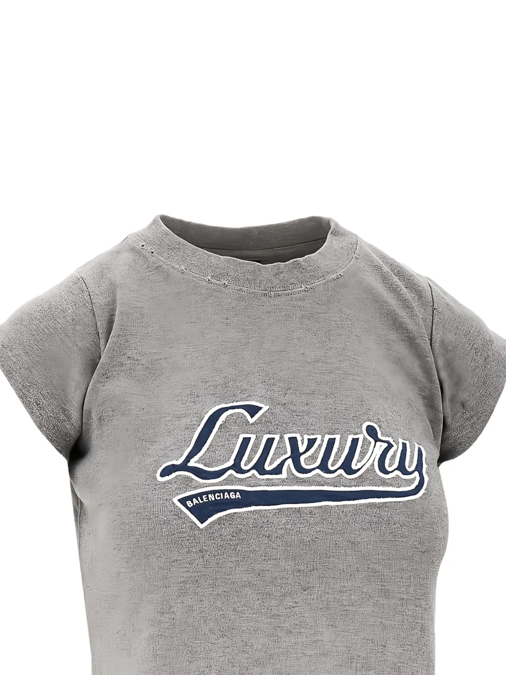 Balenciaga Luxury-script T-shirt In Gray