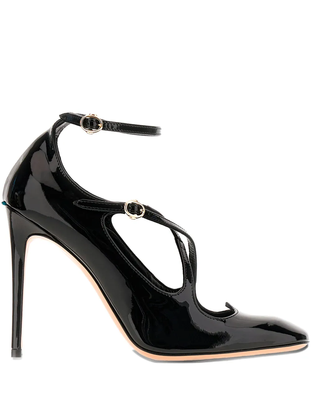 A.bocca 90mm T-strap Leather Pumps In Black