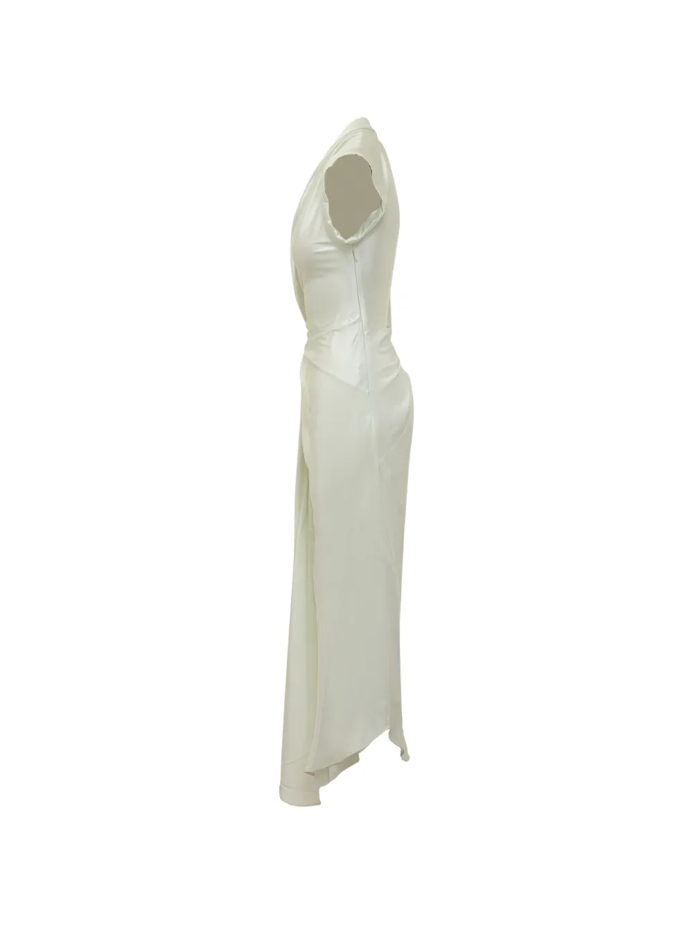 Victoria Beckham Asymmetrische jurk Beige